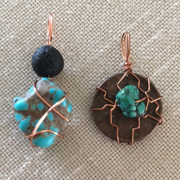 Hand Crafted Pendants Bundle of 2 - Picture 2 of 3